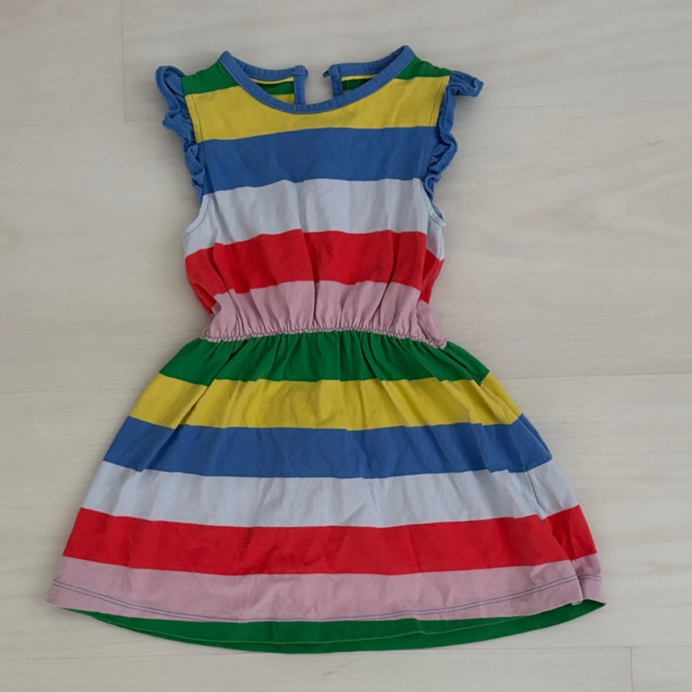 Mini Boden Multicolor Striped Dress